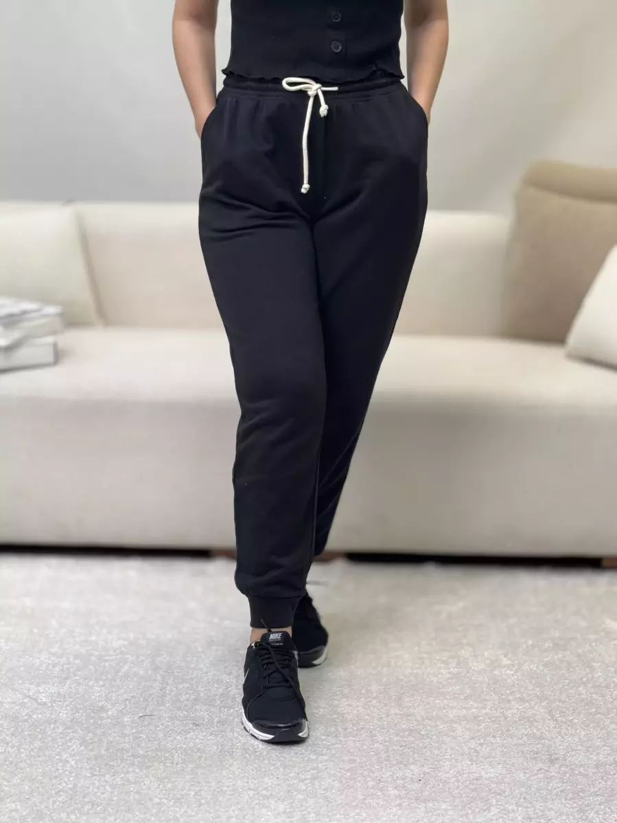 شلوار اسلش مشکی پایین گت