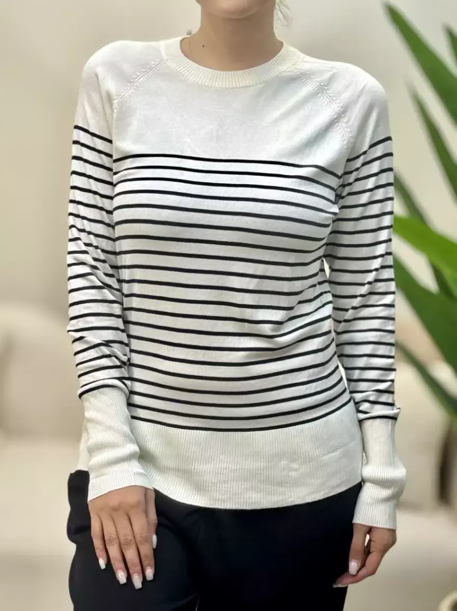 بافت راه راه c&a سفید و مشکی