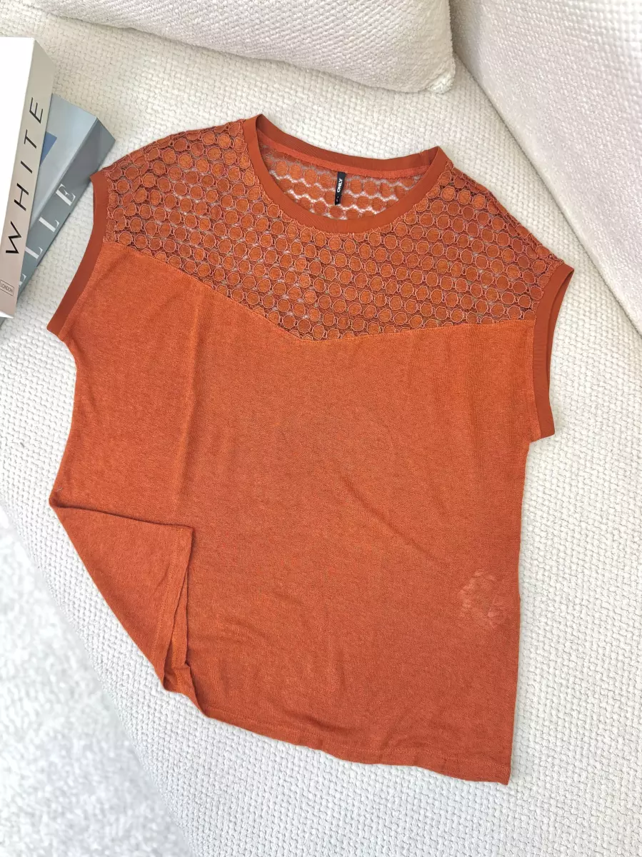 تیشرت only گیپور دار(رنگبندی)