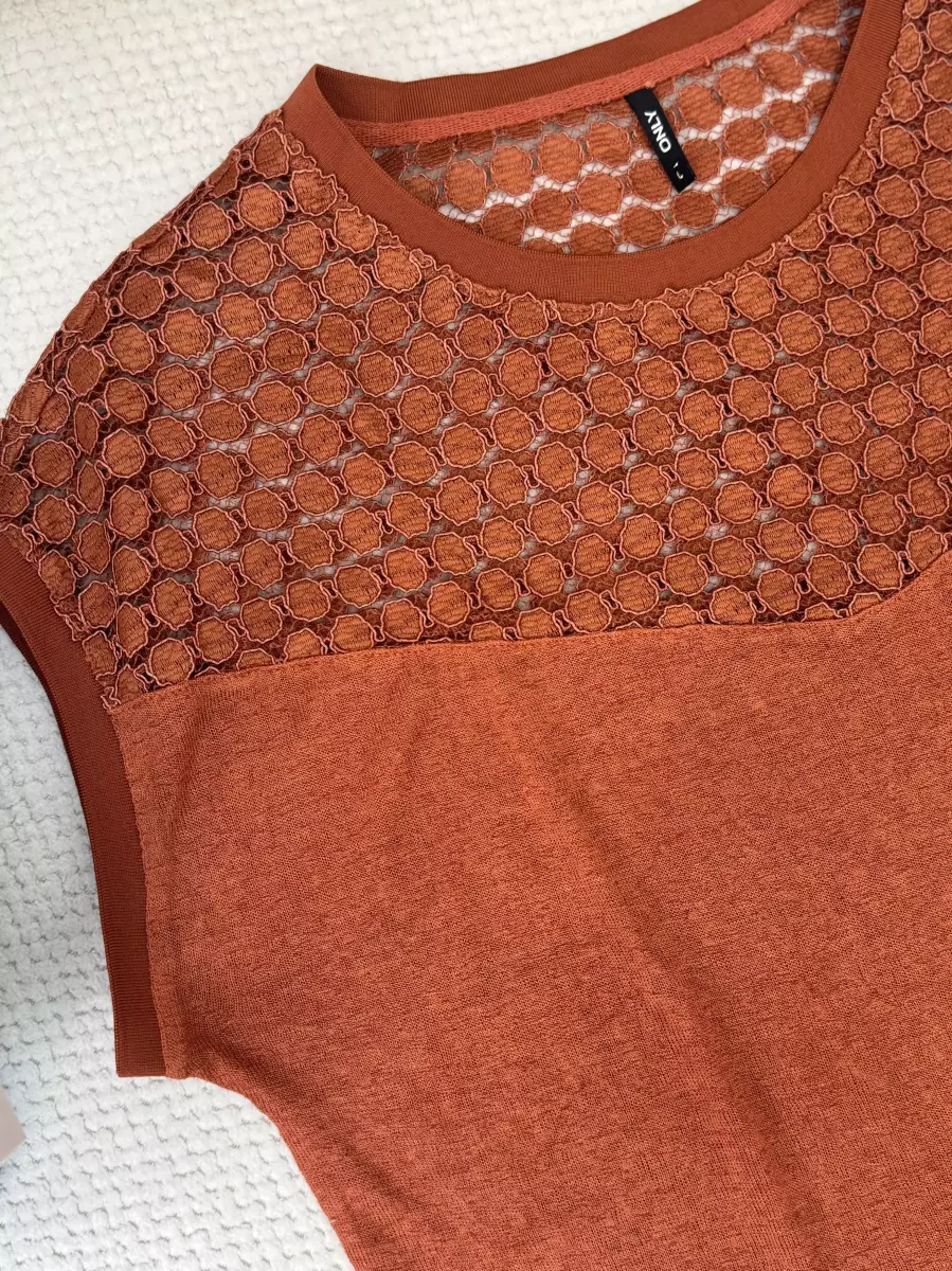 تیشرت only گیپور دار(رنگبندی)