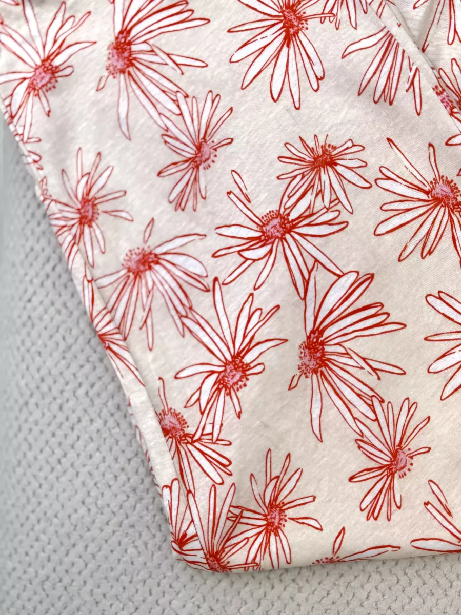 شلوار راحتی گلبهی طرح گل anko