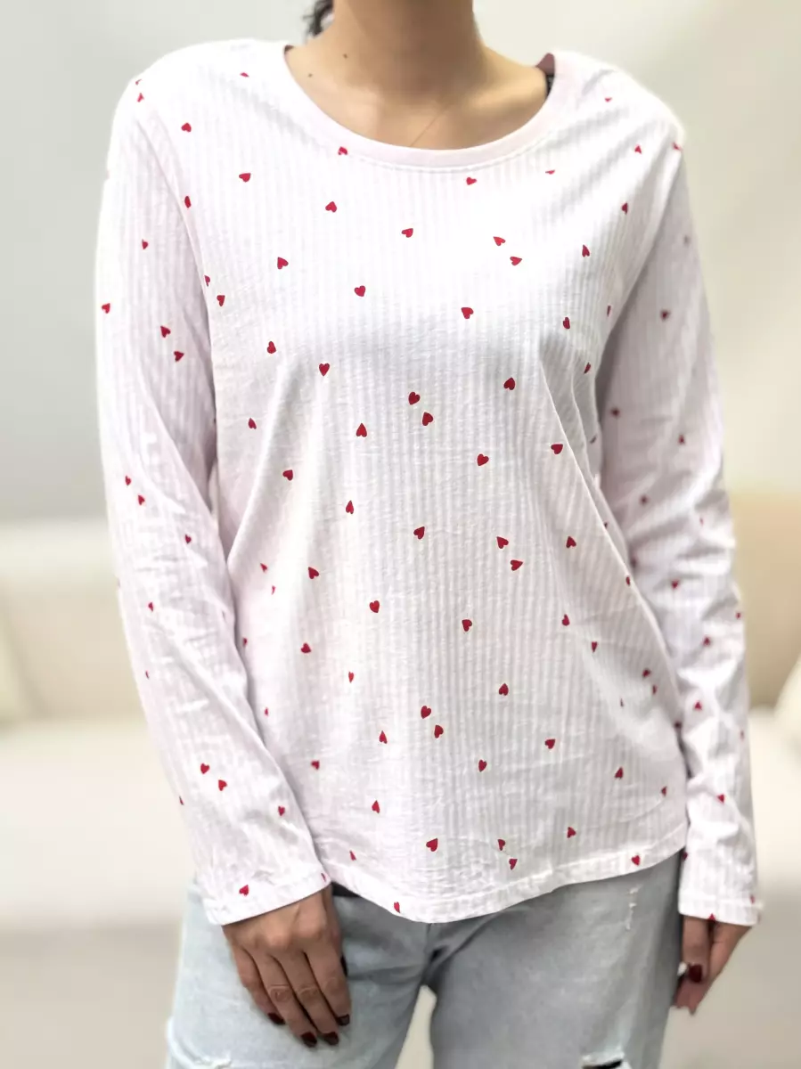 بلوز پاییزه راه راه صورتی