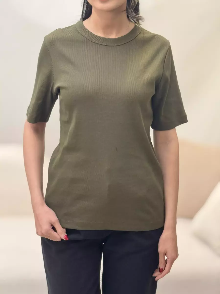 تیشرت  آستین کوتاه cotton(مشکی/سبز)