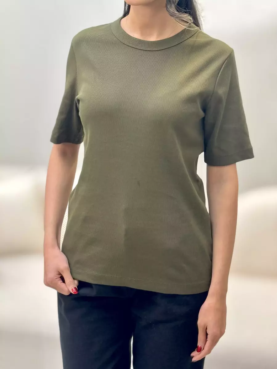 تیشرت  آستین کوتاه cotton(مشکی/سبز)