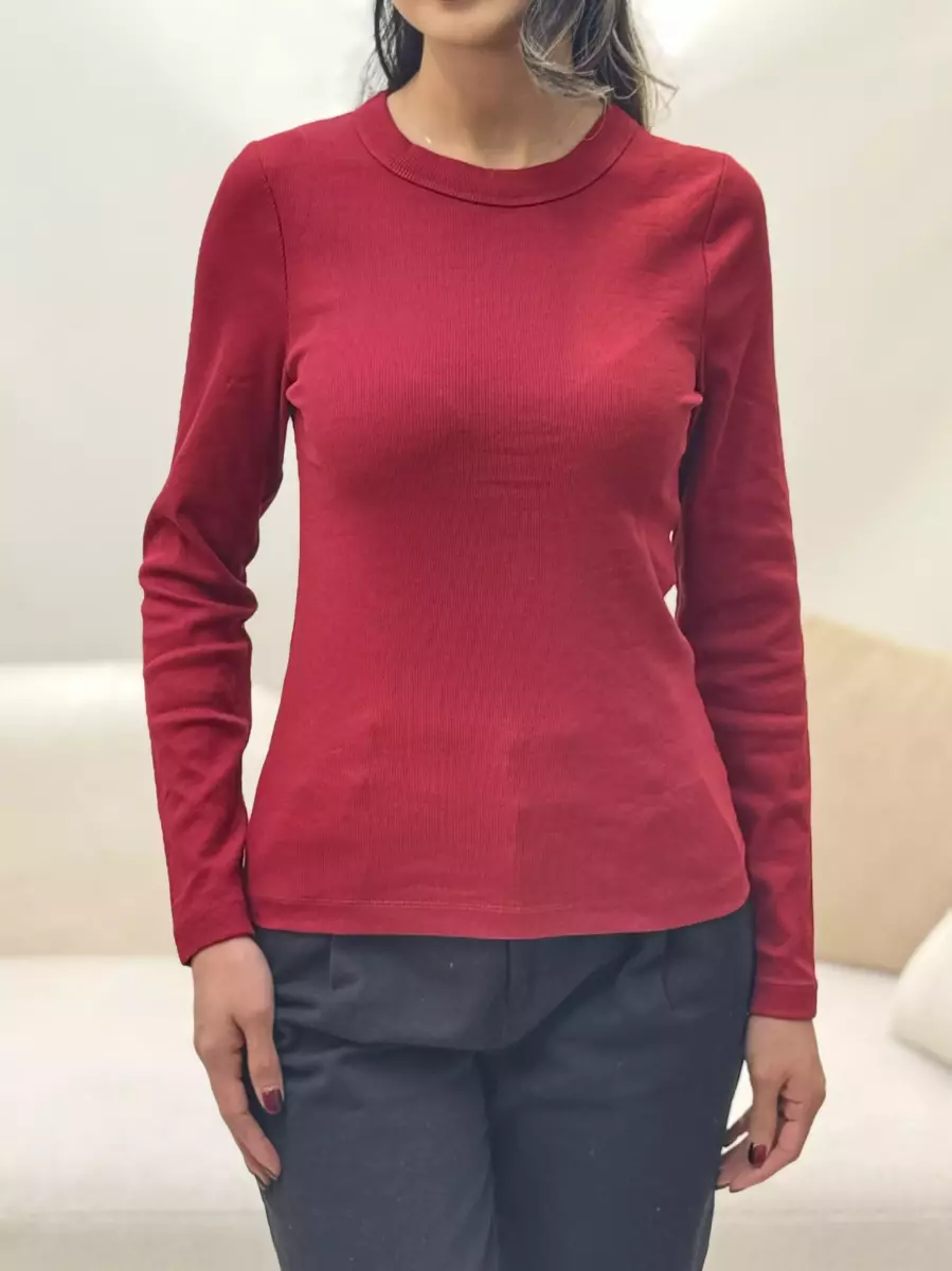 بلوز آستین بلند کبریتی COTTON (رنگبندی)