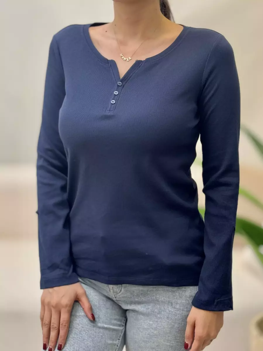 تیشرت کبریتی 3 دکمه (TOM Tailor)