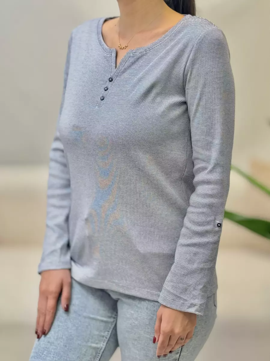 بلوز آستین بلند راه راه TOM TAILOR