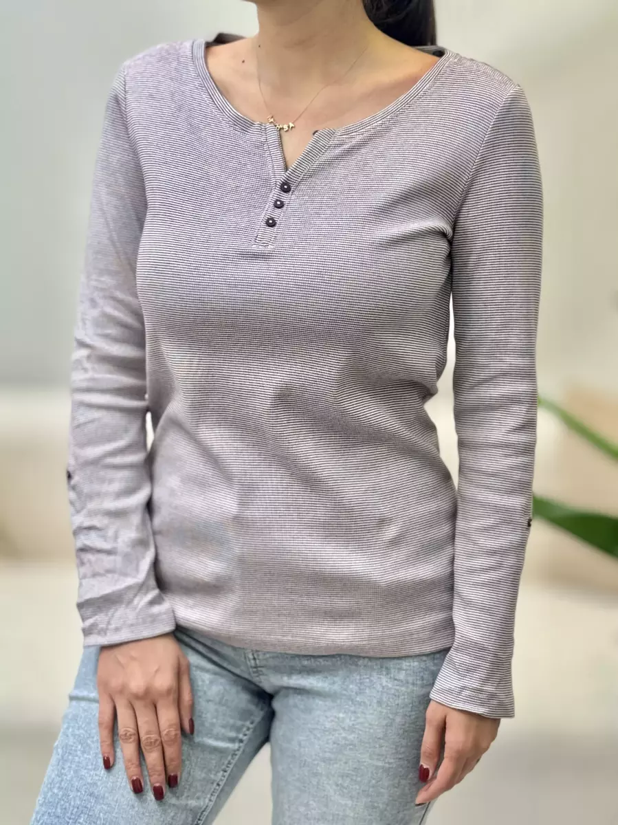 بلوز آستین بلند راه راه TOM TAILOR