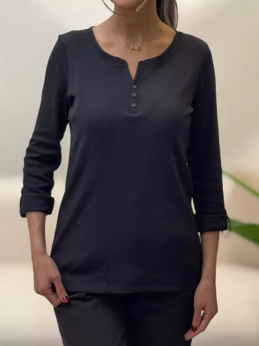 تیشرت کبریتی 3 دکمه (TOM Tailor)