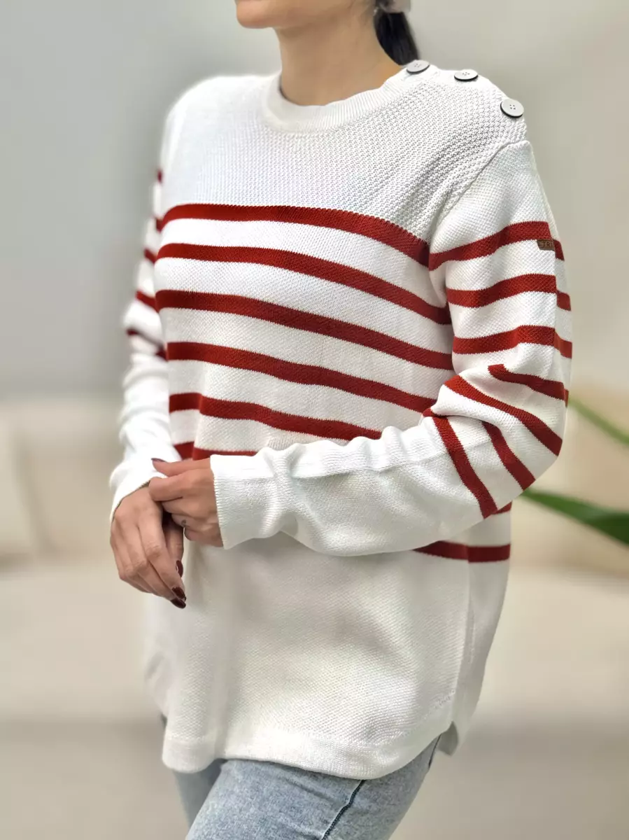 بافت راه راه و ساده سرشانه دکمه