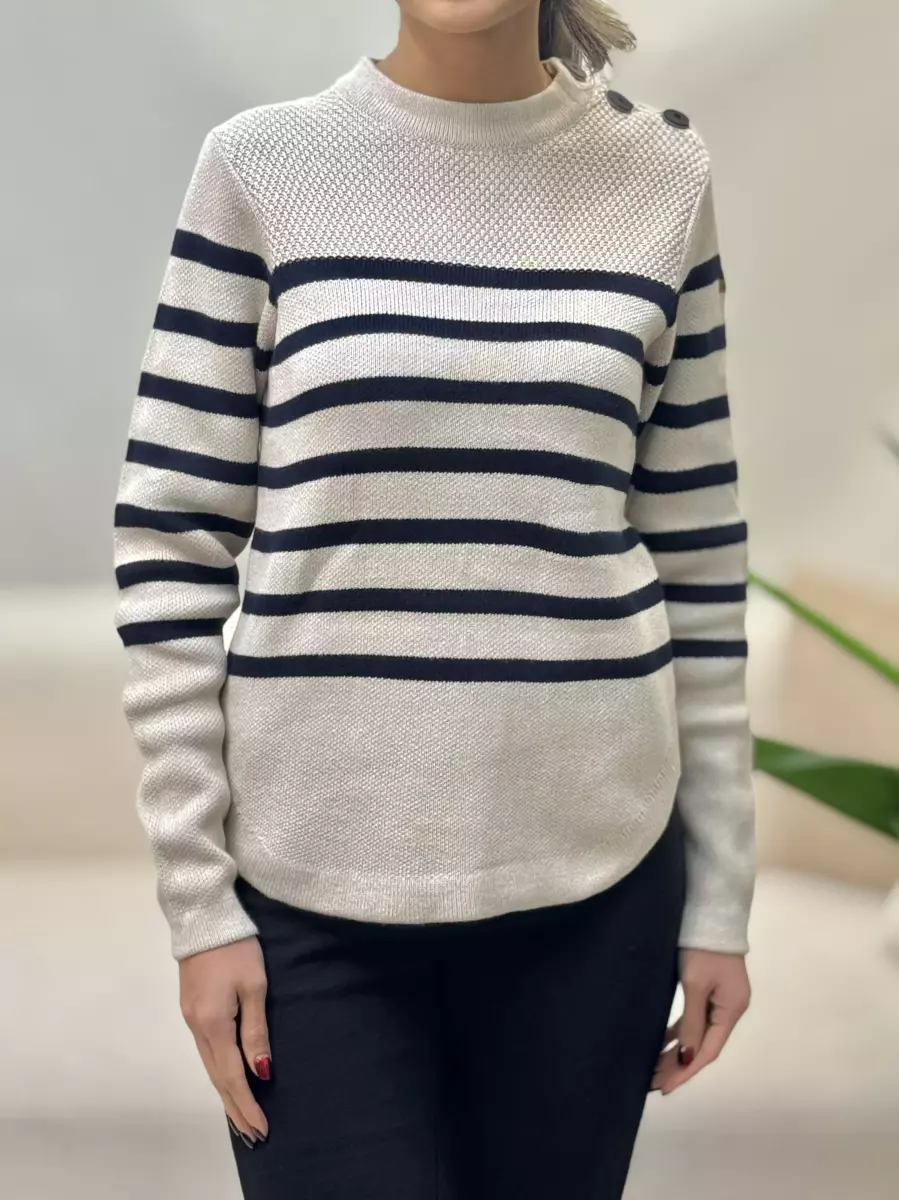 بافت راه راه و ساده سرشانه دکمه