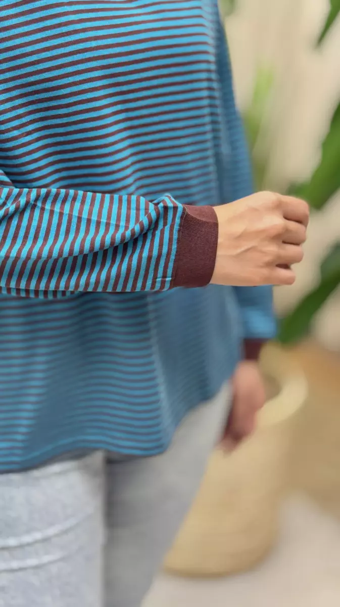 تیشرت راه راه آبیamerican