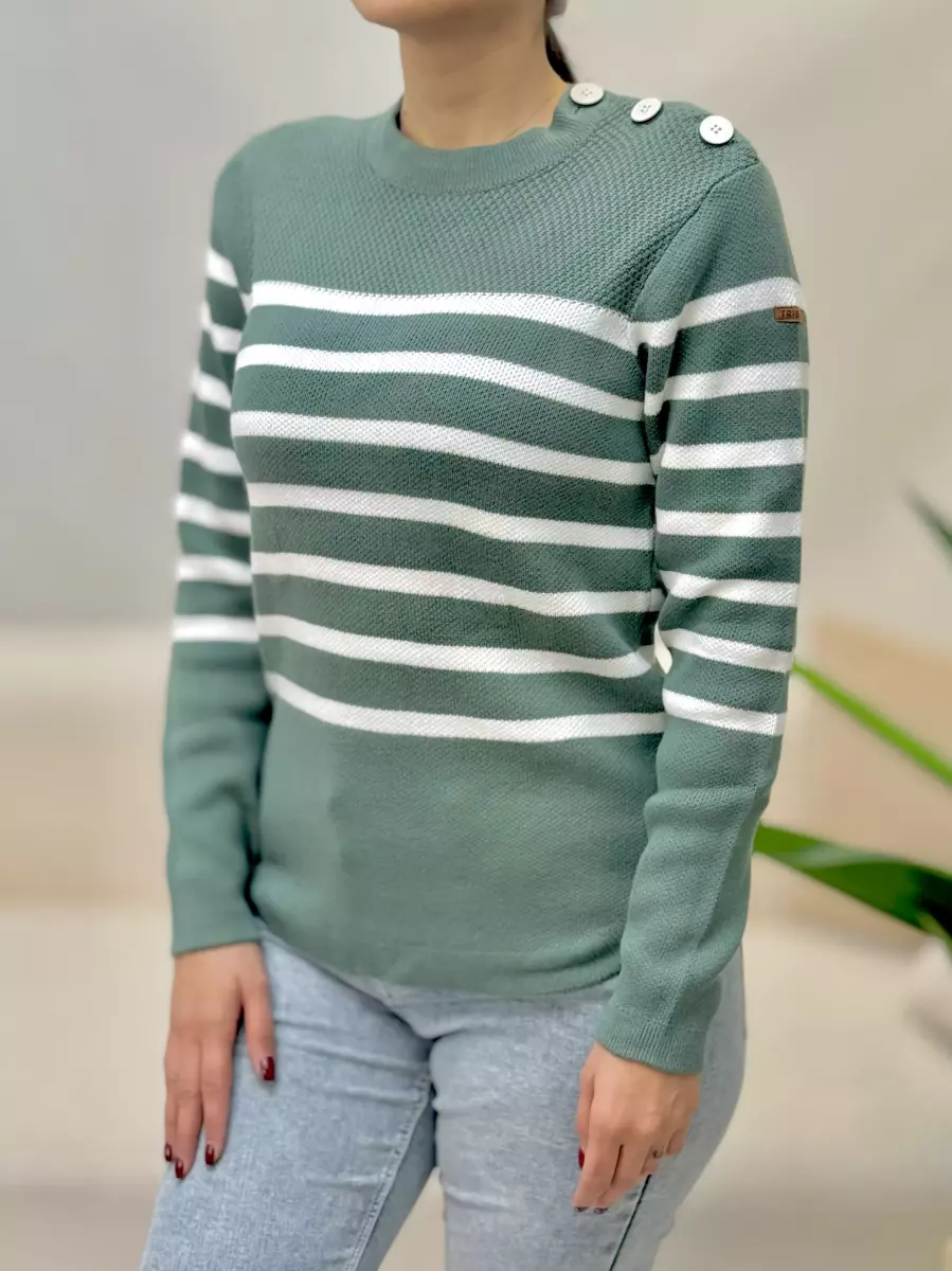 بافت راه راه و ساده سرشانه دکمه