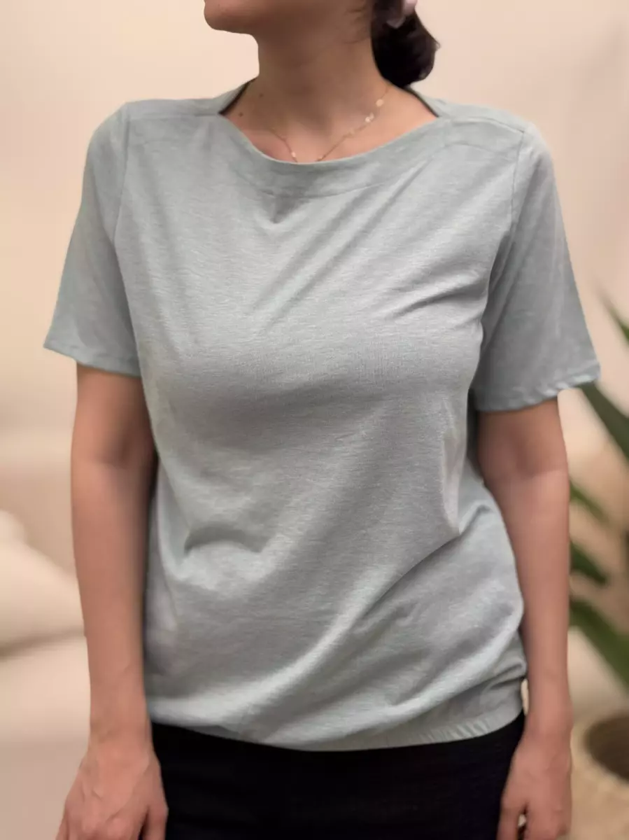 تیشرت ساده پایین کش دار