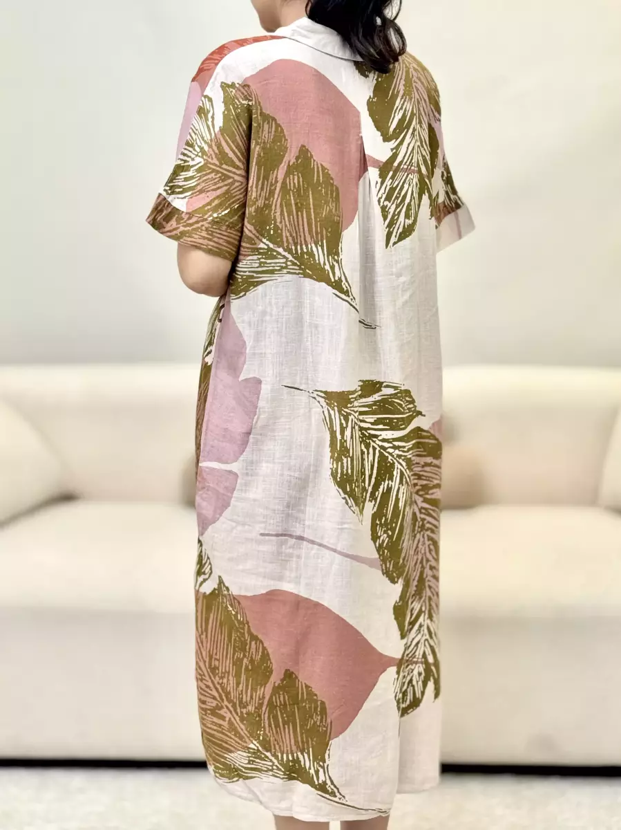 مانتو لینن طرح دار