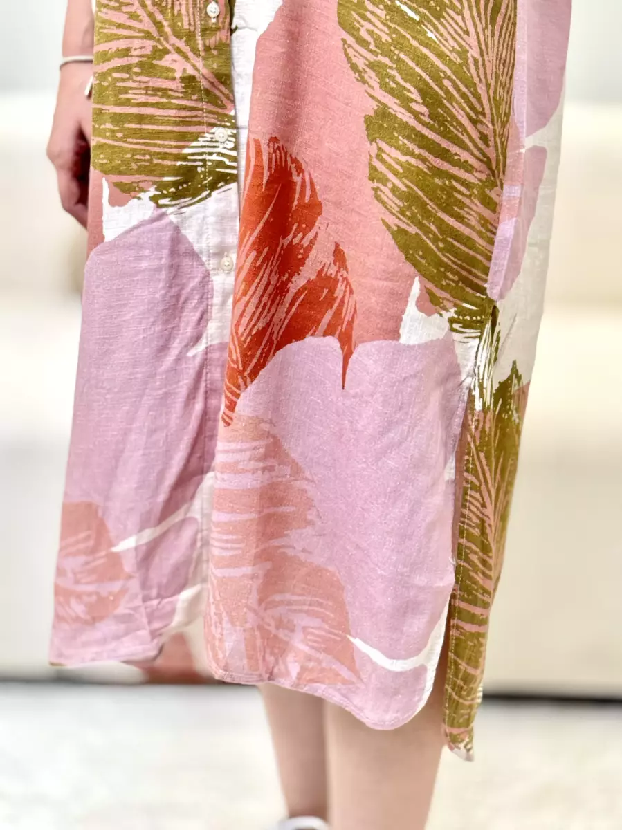 مانتو لینن طرح دار