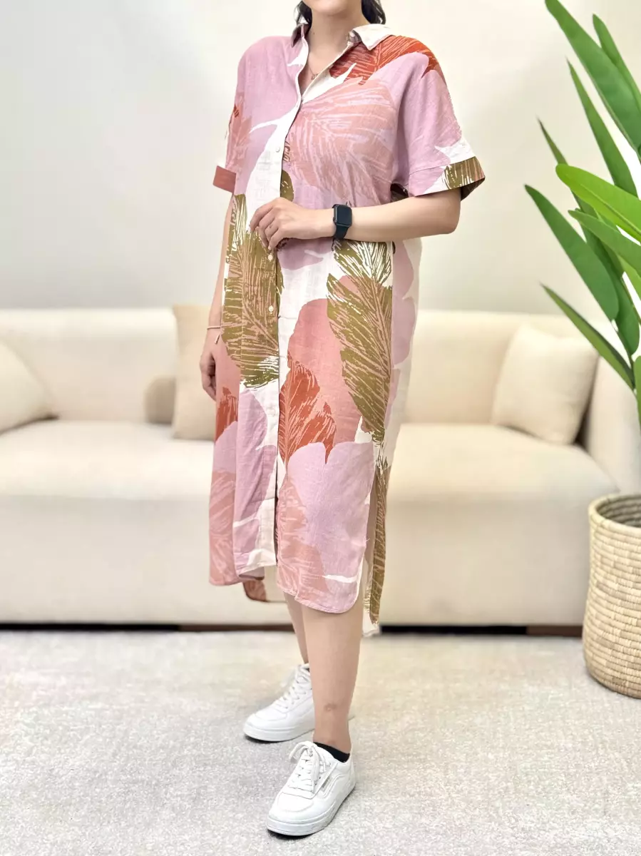 مانتو لینن طرح دار