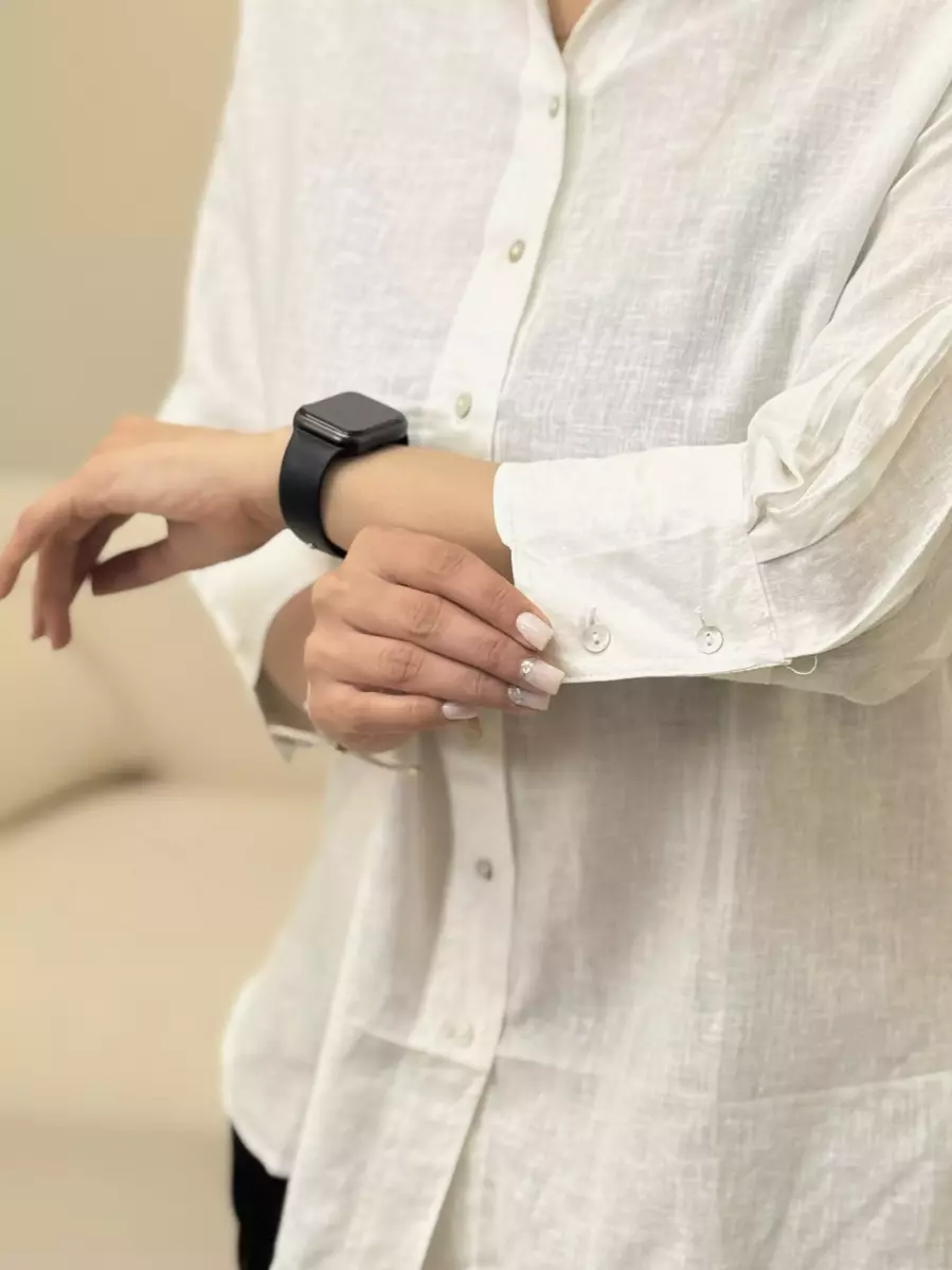 شومیز سفید و سبز