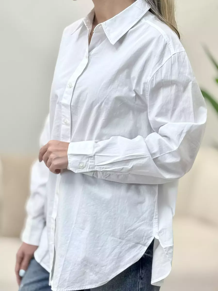 شومیز سفید ساده