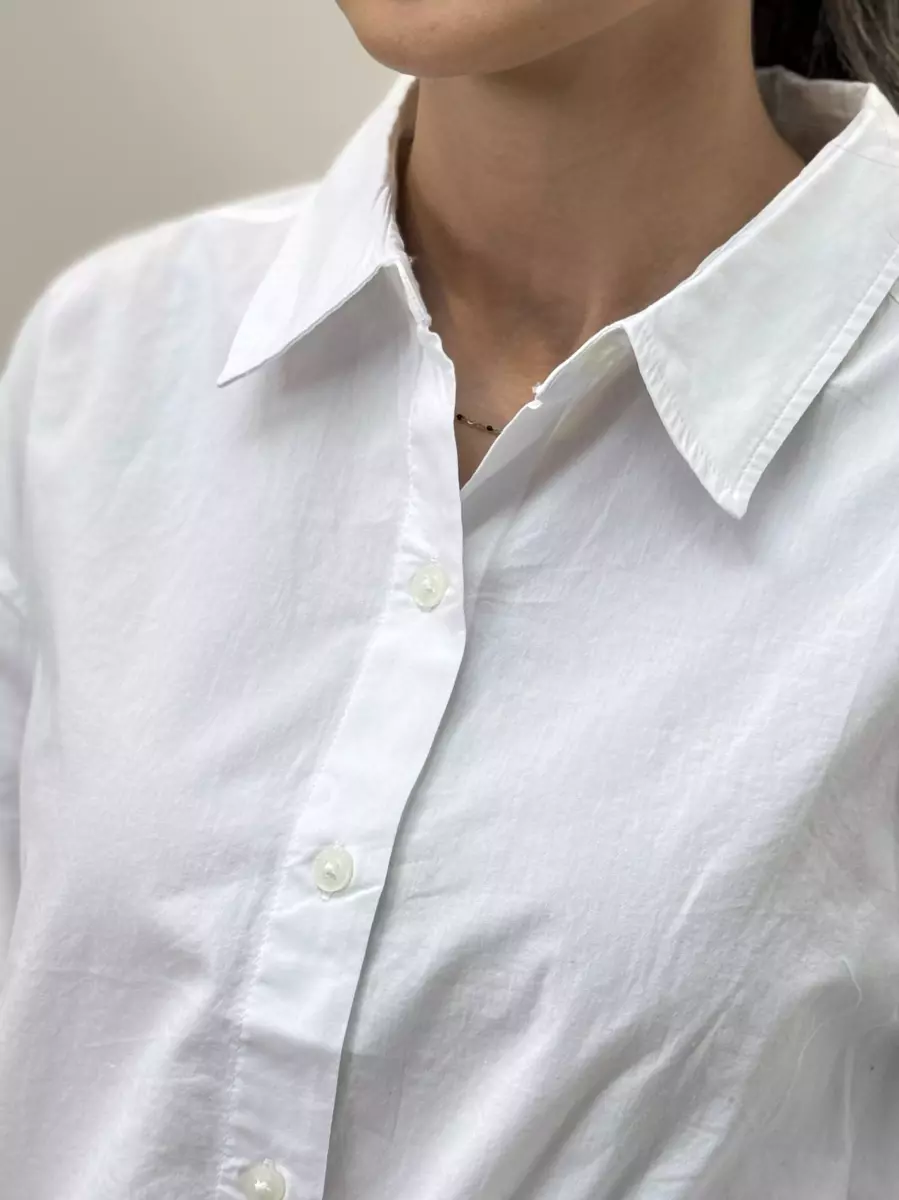 شومیز سفید ساده