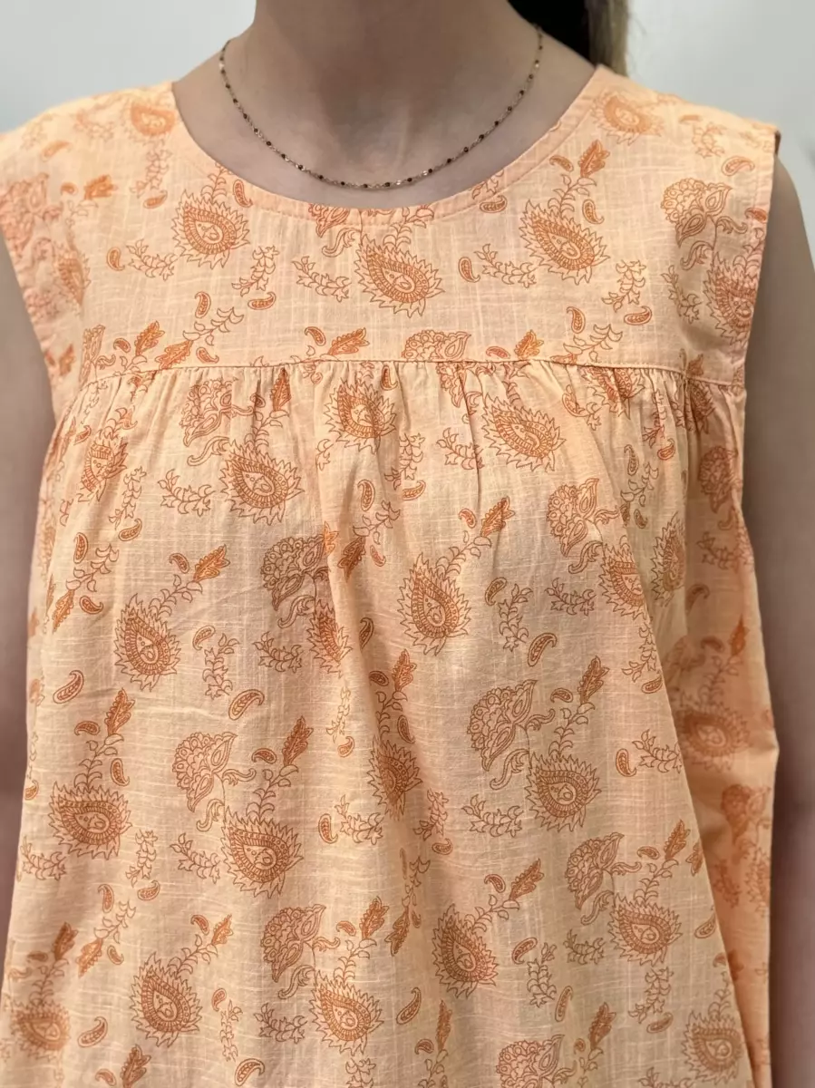 تاپ لینن بته جقه نارنجی