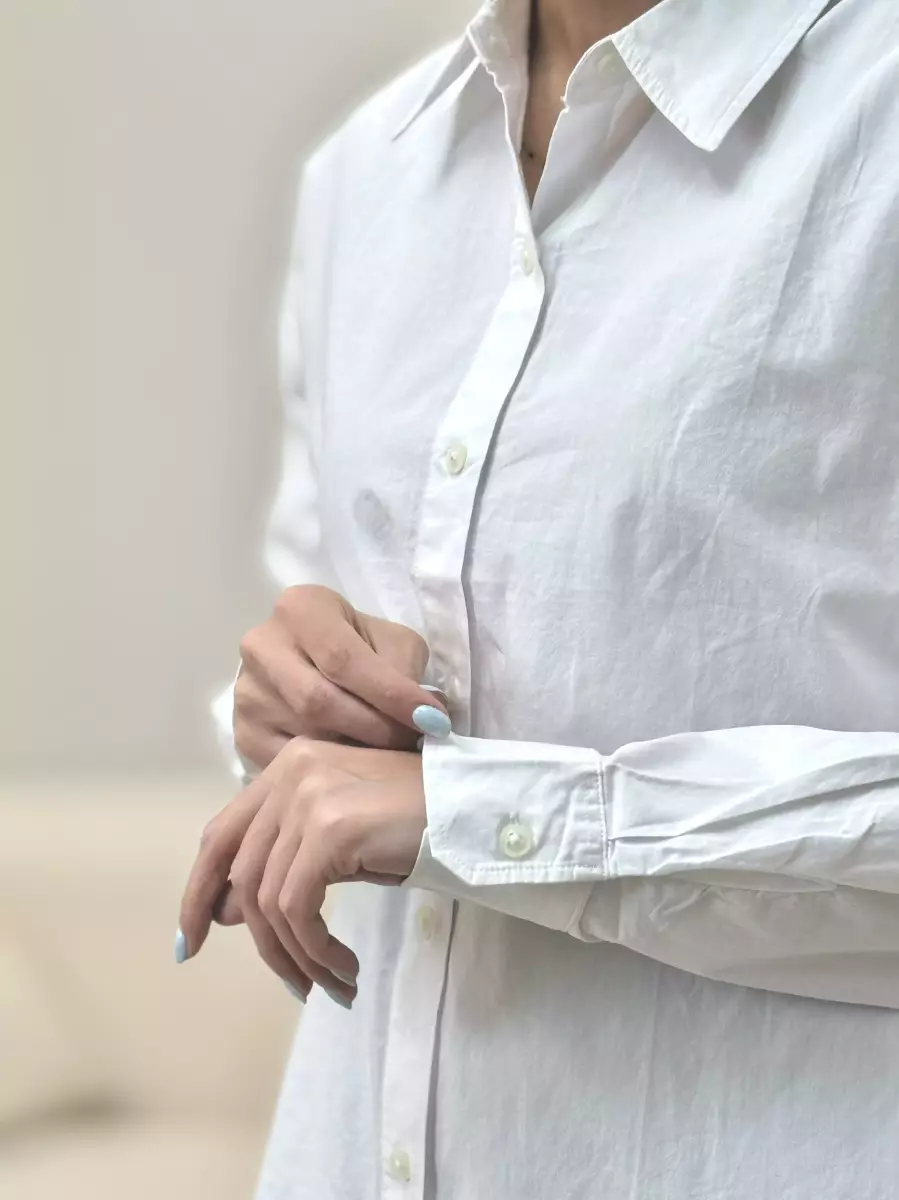 شومیز سفید ساده