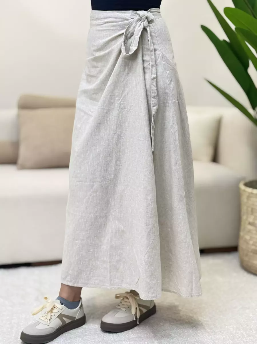 دامن لنگی کرم تیره