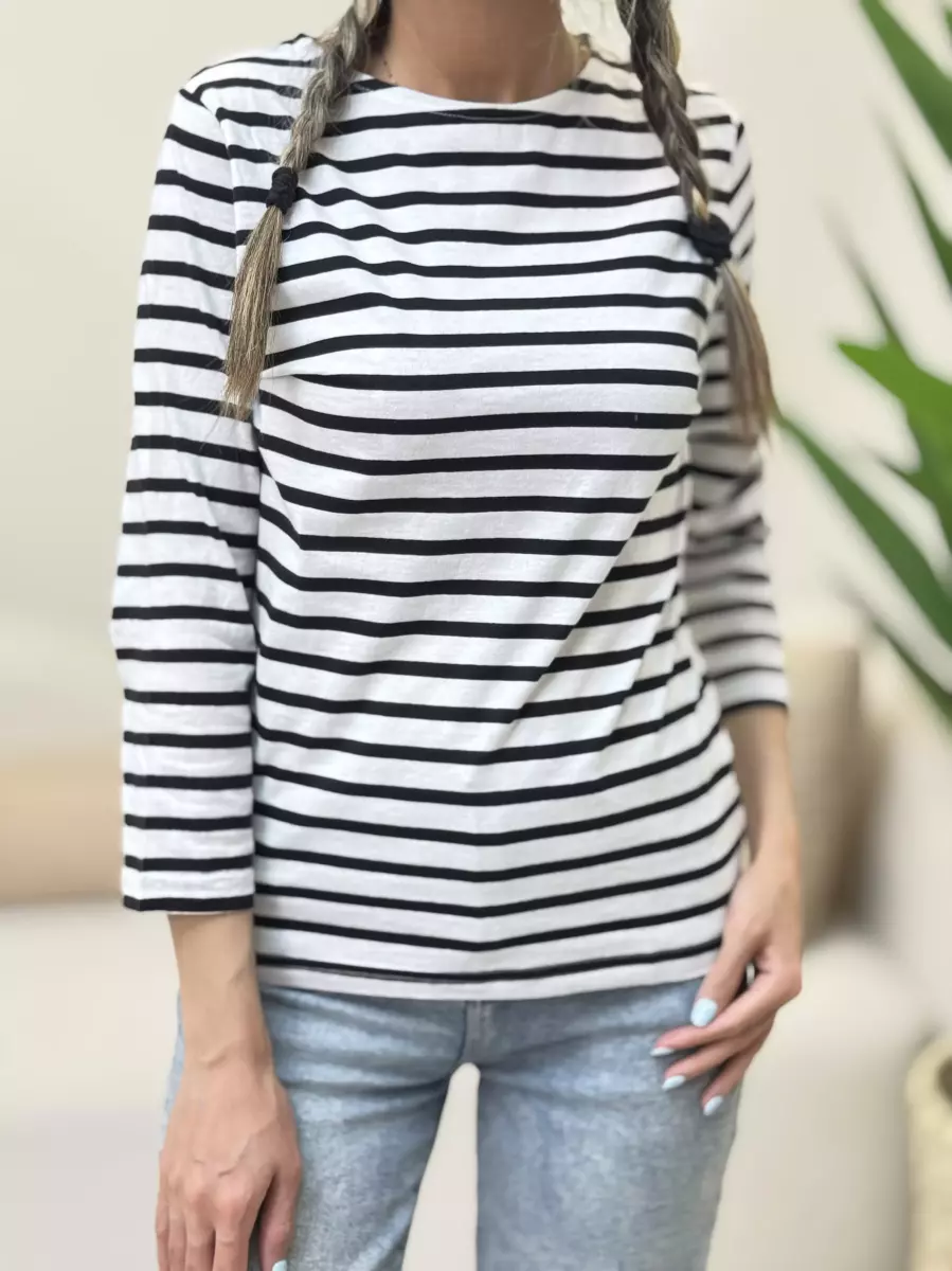 تیشرت آستین بلند راه راه