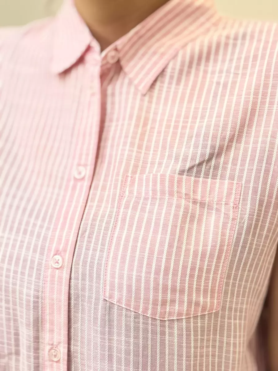 شومیز آستین کوتاه راه راه