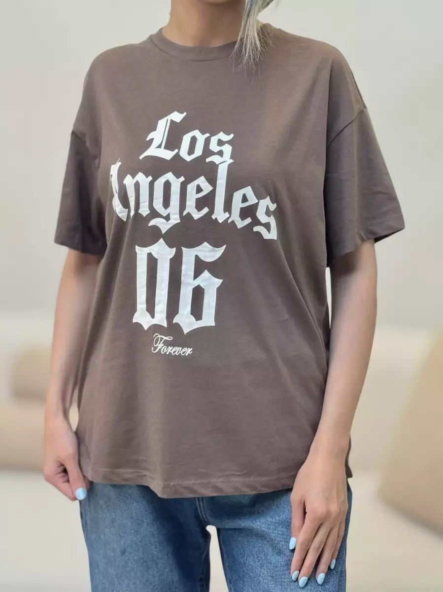 تیشرت قهوه ای defacto