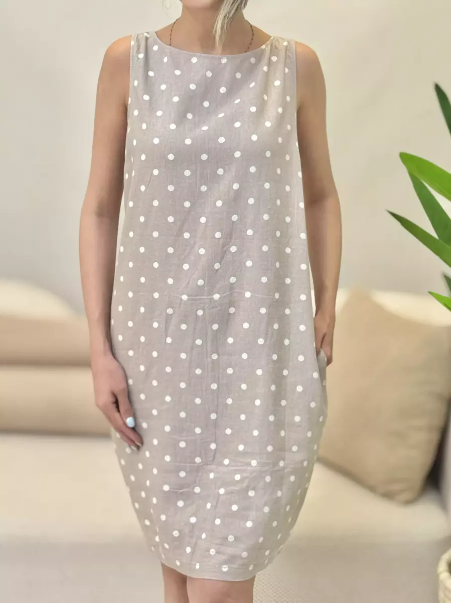 پیراهن خال خال کرم