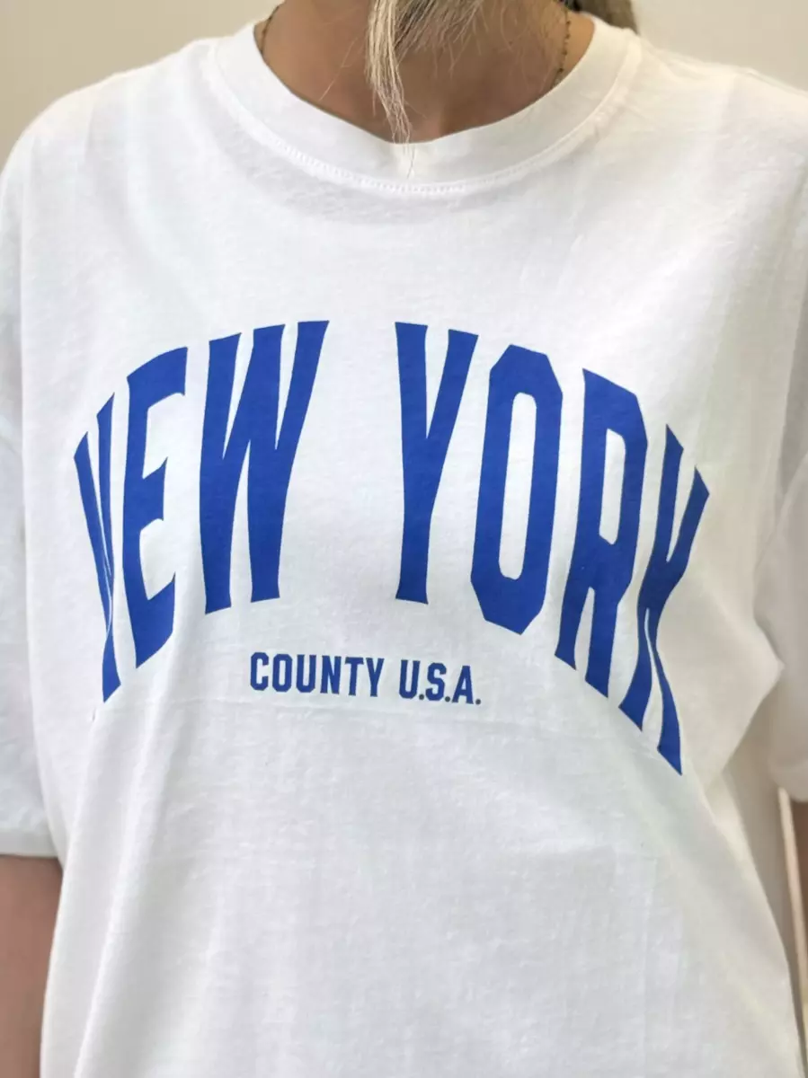 تیشرت نیویورک(چاپ آبی)