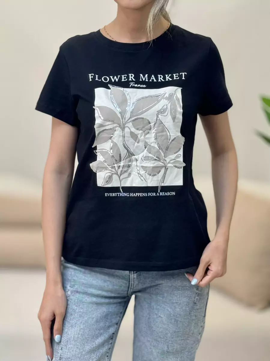 تیشرت مشکی دفکتو(نقره کوب)