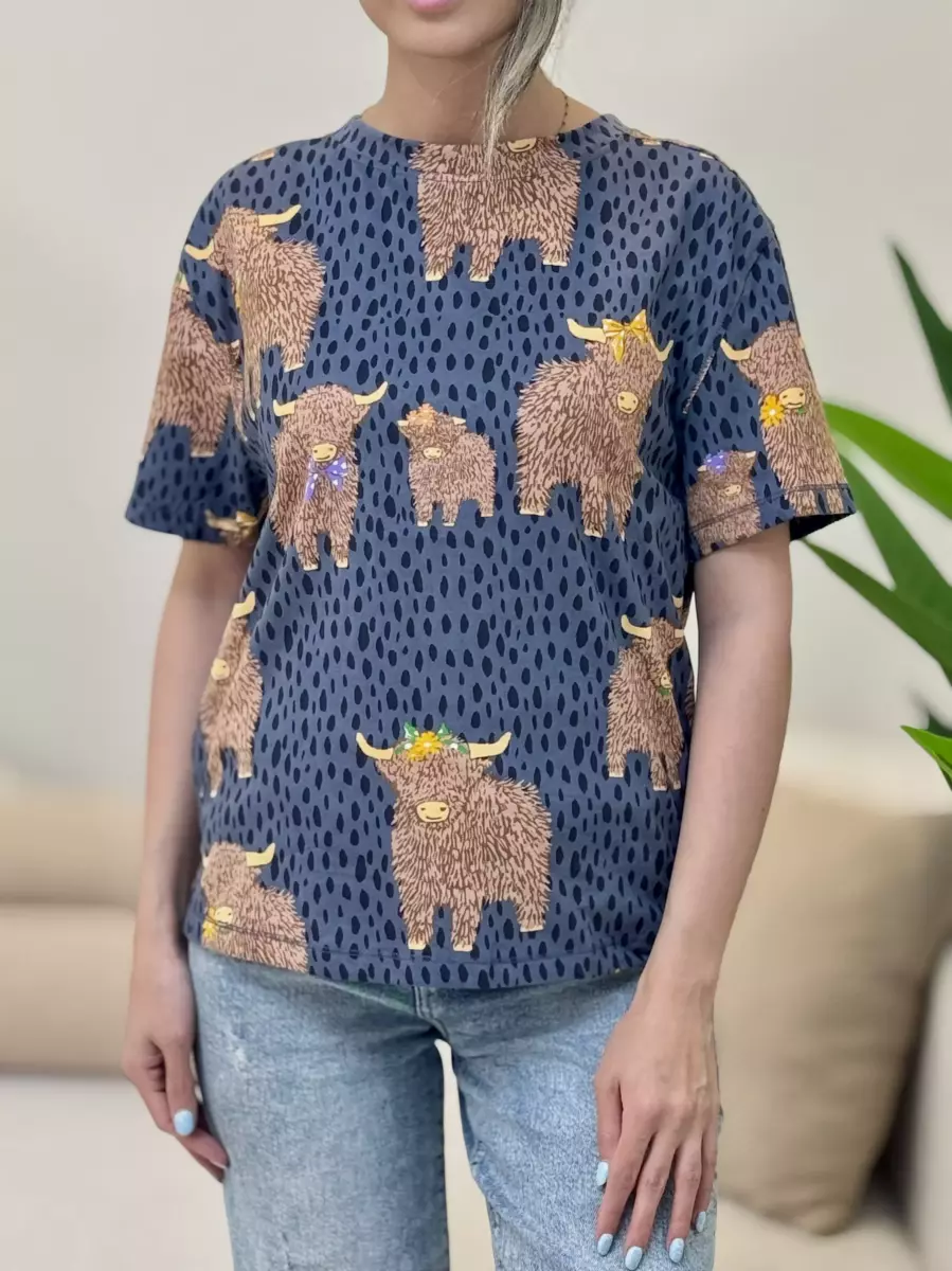 تیشرت طرح بوفالو