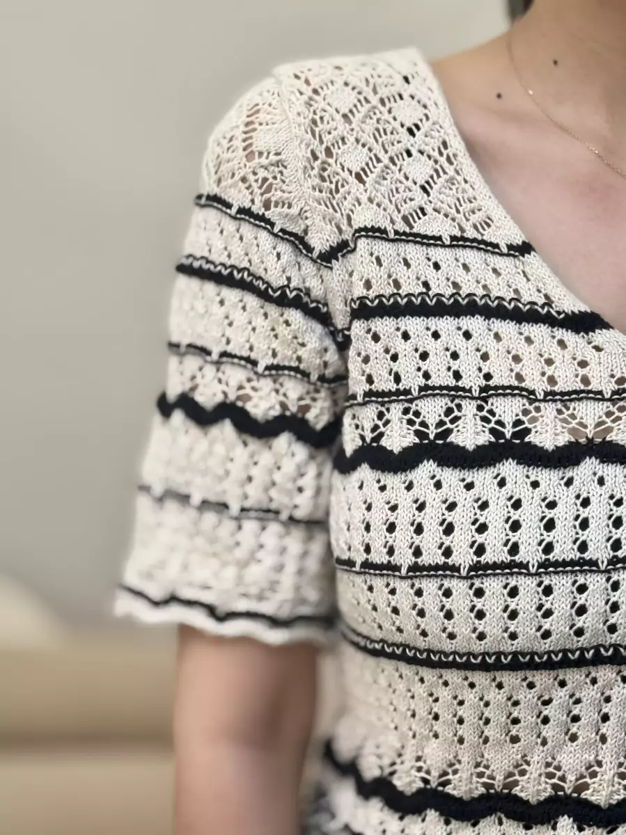 مکرومه شیری طرح مشکی درشت