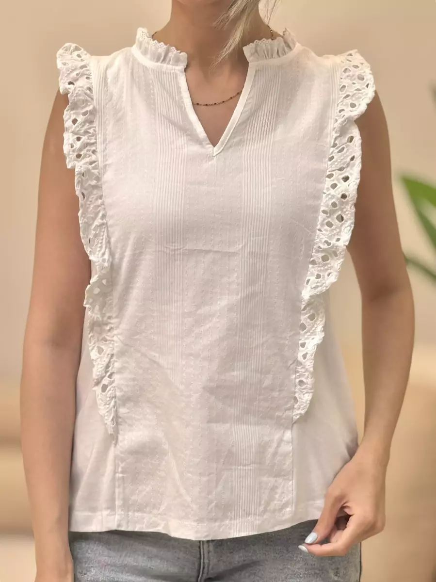 تاپ چین دار خامه دوزی (3رنگ)