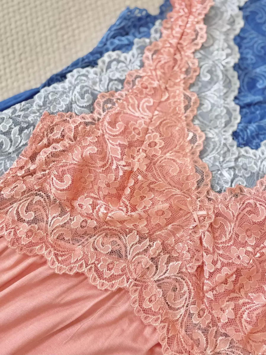 پیراهن خواب گیپور دار (3رنگ)