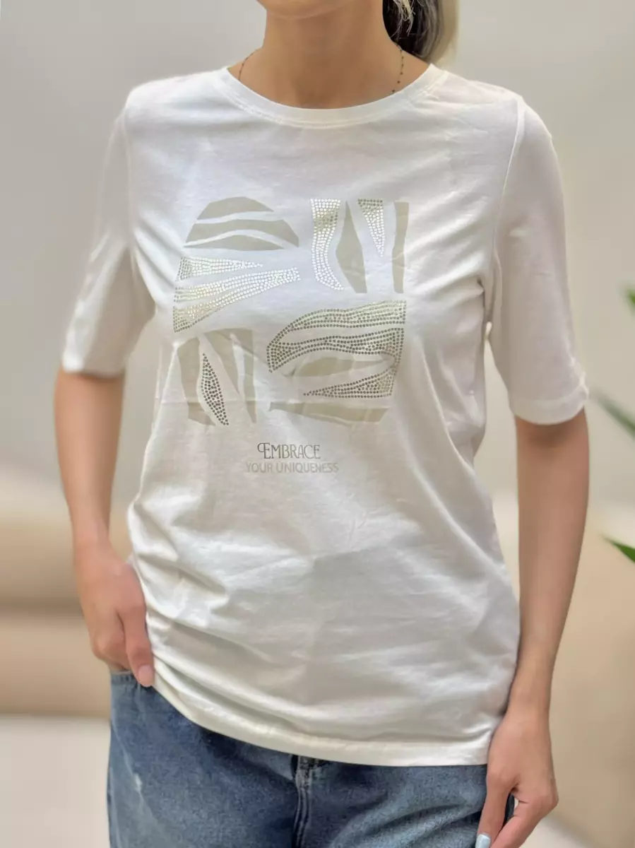 تیشرت طرح طلاکوب(مشکی/سفید)