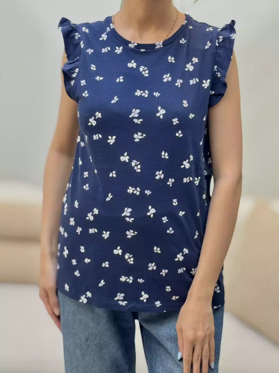 تاپ طرحدار آستین چیندار