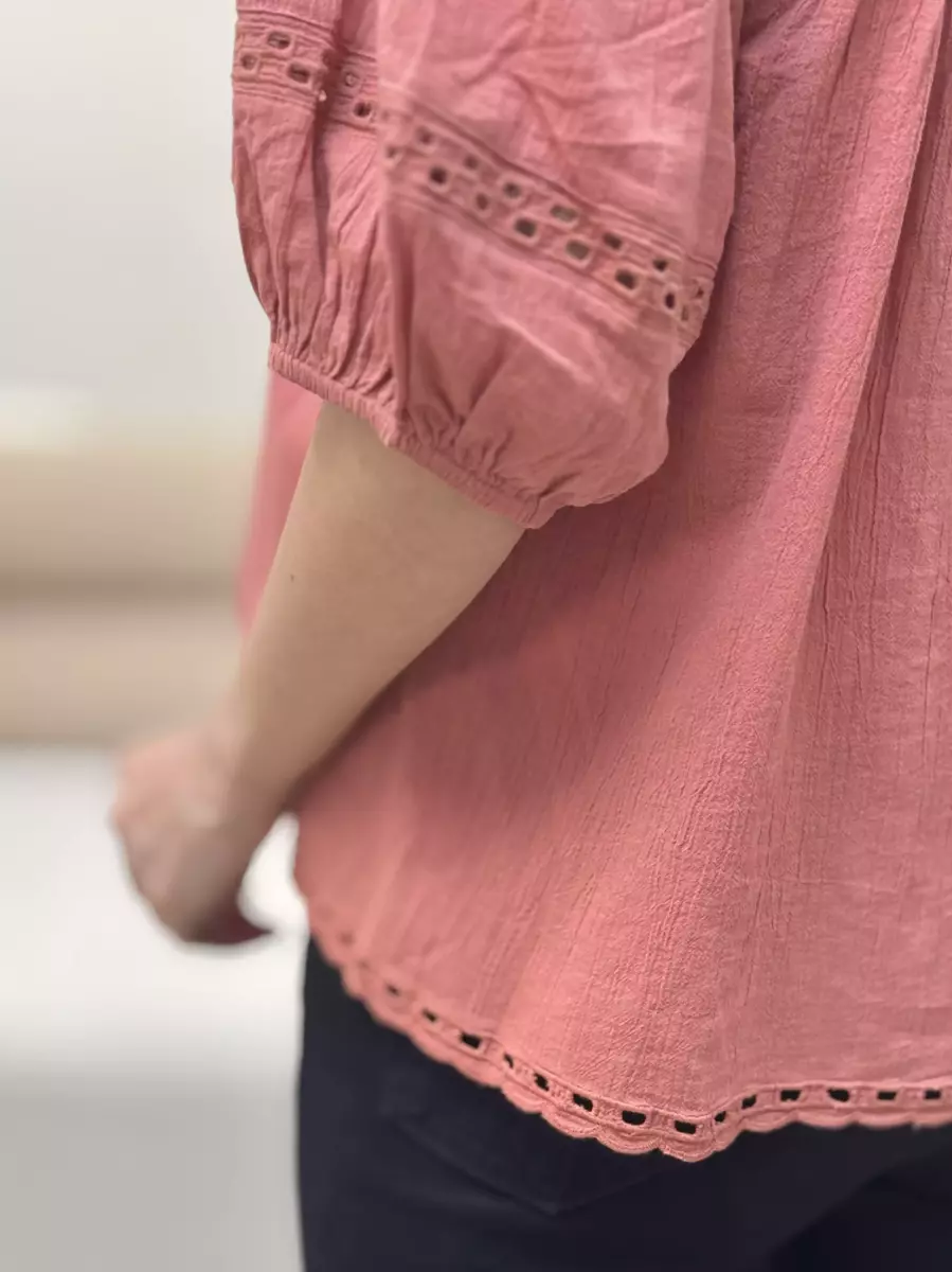 شومیز گلبهی قواره دار