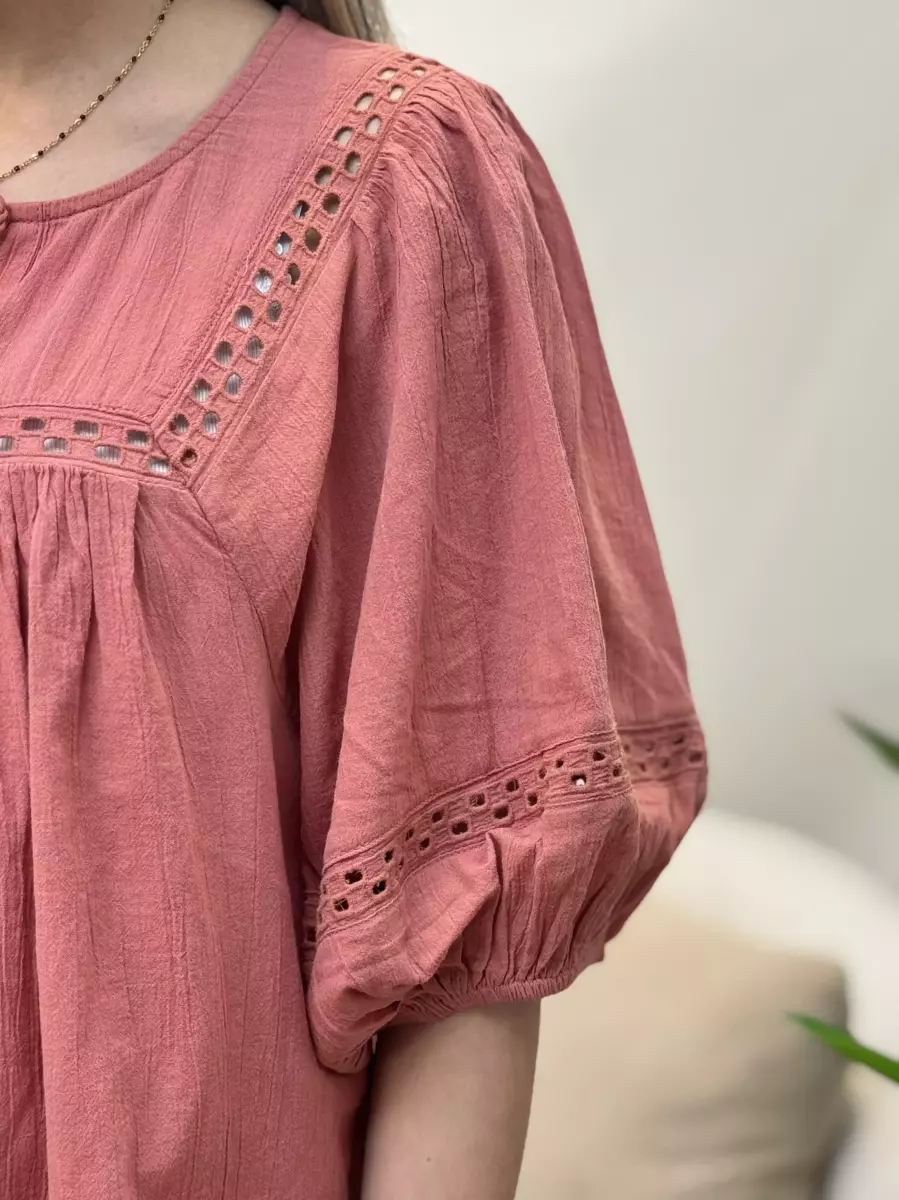 شومیز گلبهی قواره دار