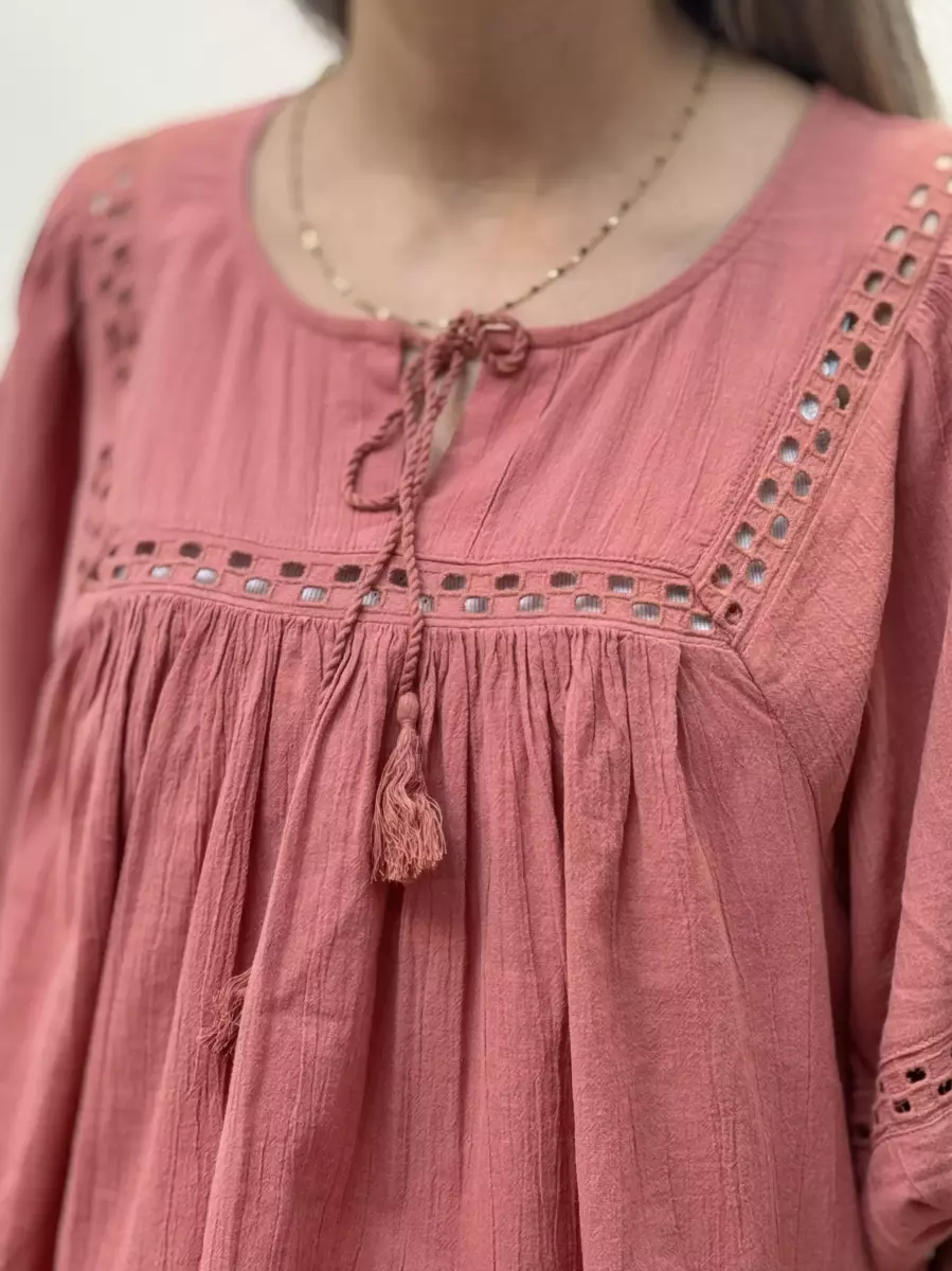 شومیز گلبهی قواره دار