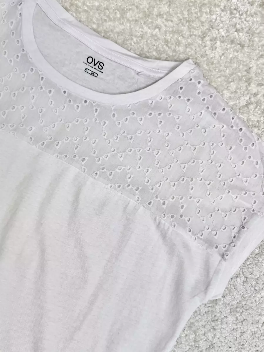 تیشرت بالاخامه دوزی (مشکی/سرمه ای/سفید)