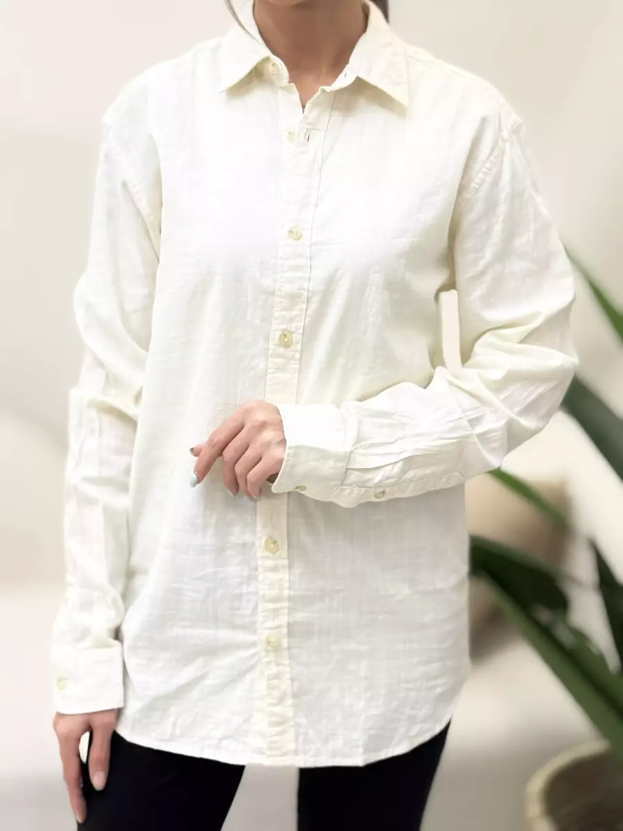 شومیز شیری یقه دار