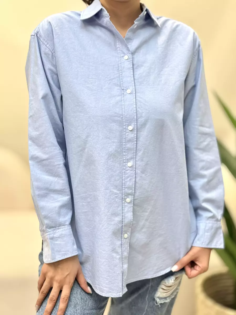 شومیز آبی صورتی h&m