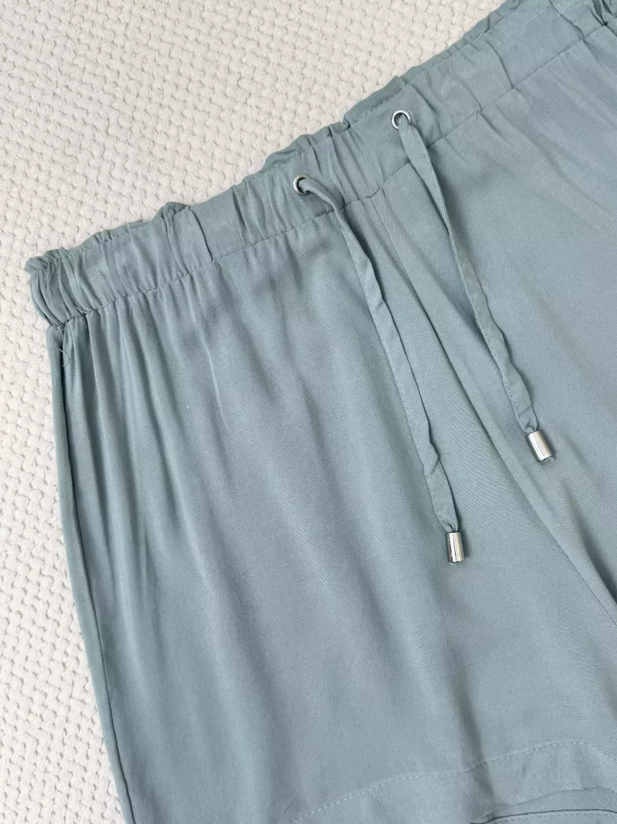 شلوارک ویسکوز سبز ماچایی