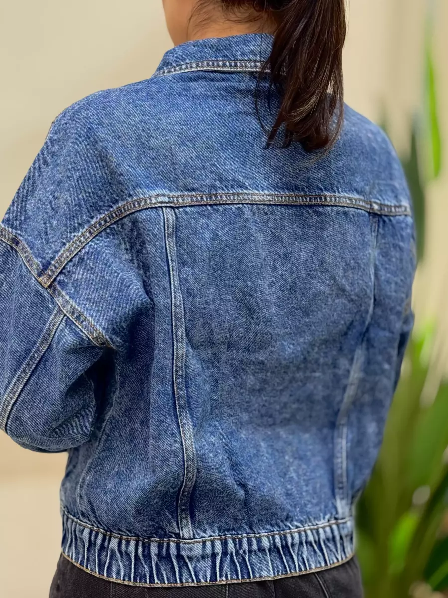 کت جین آبی تیره