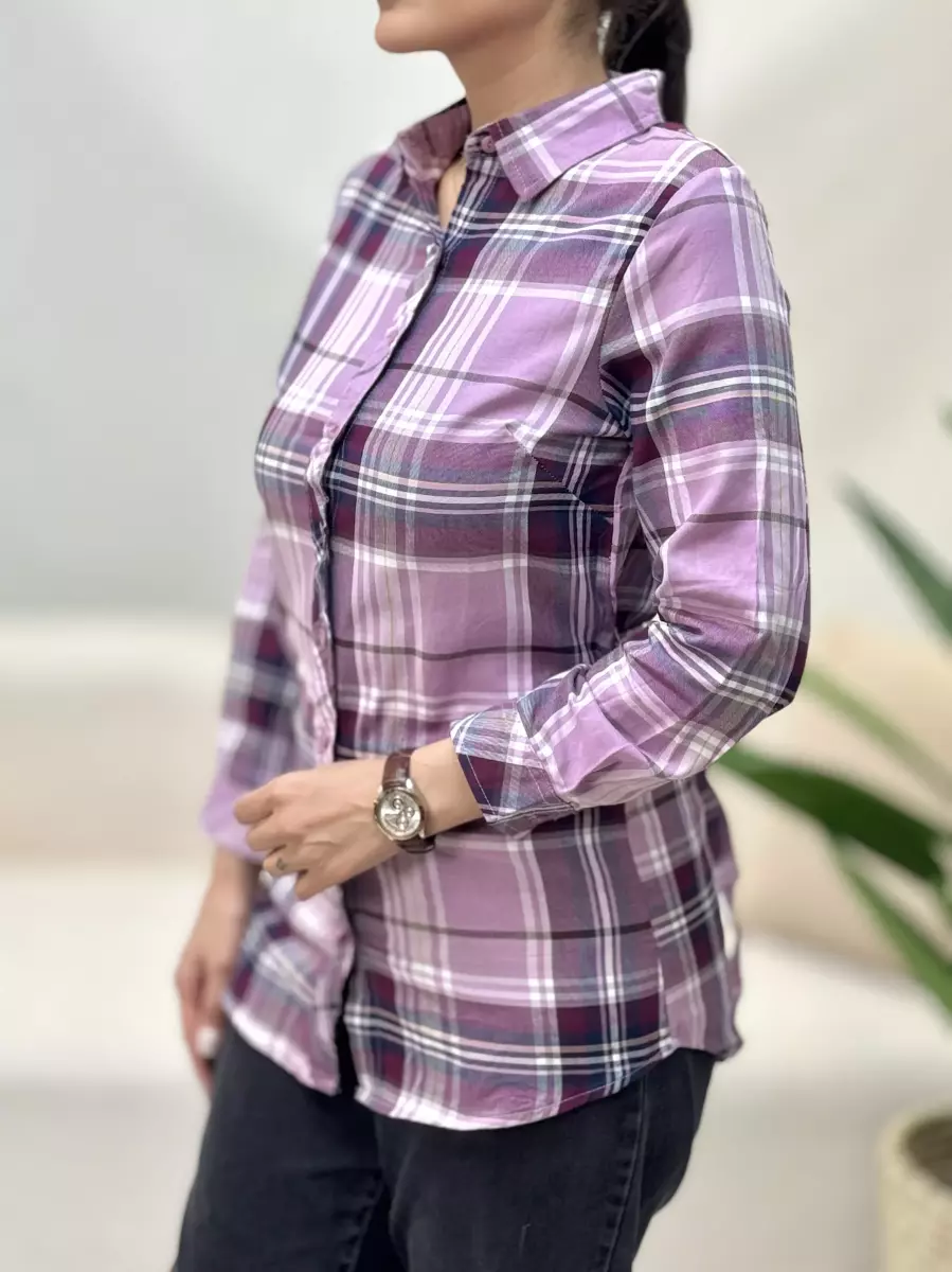 مانتو حراجی(چهارخونه بنفش)