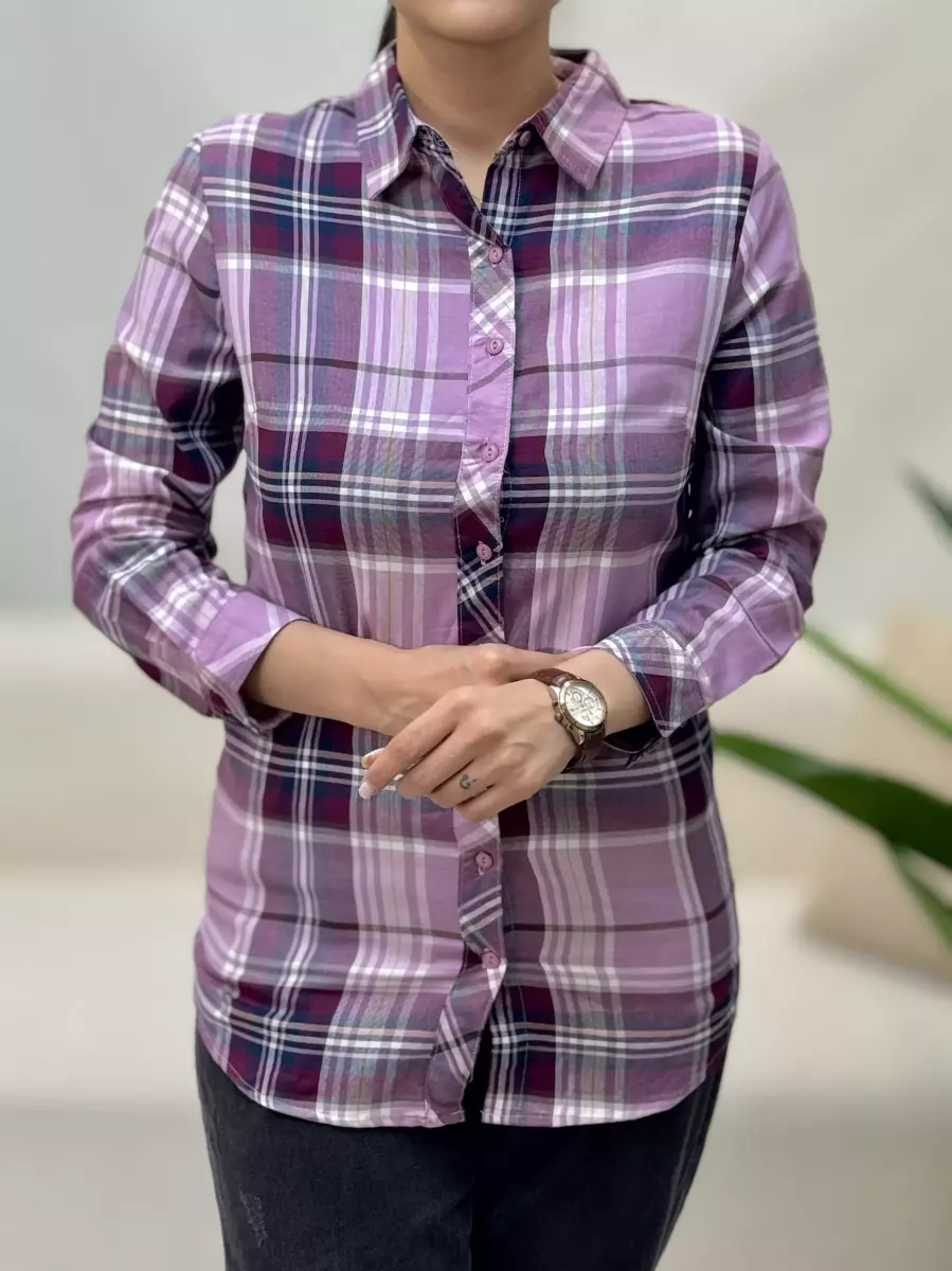 مانتو حراجی(چهارخونه بنفش)