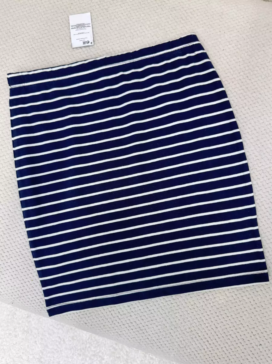 دامن راه راه سرمه ای